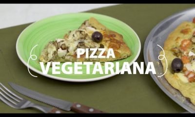 pizza vegetariana facil
