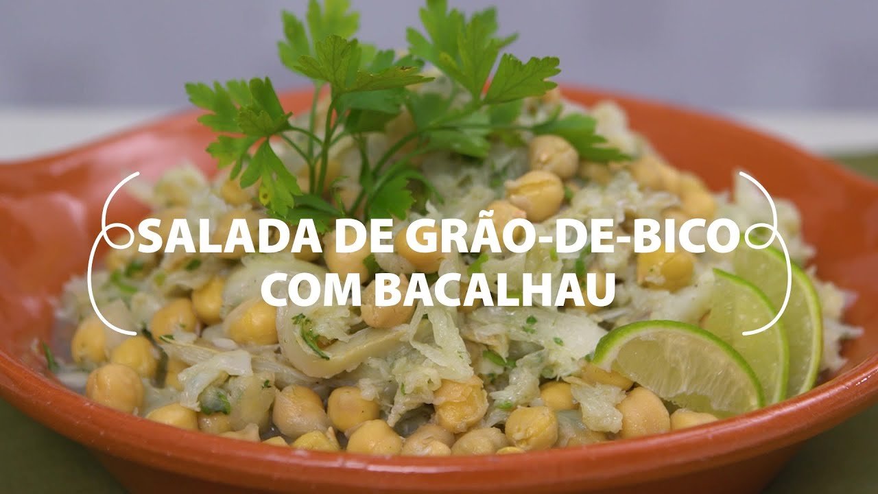 salada de grao de bico com baca